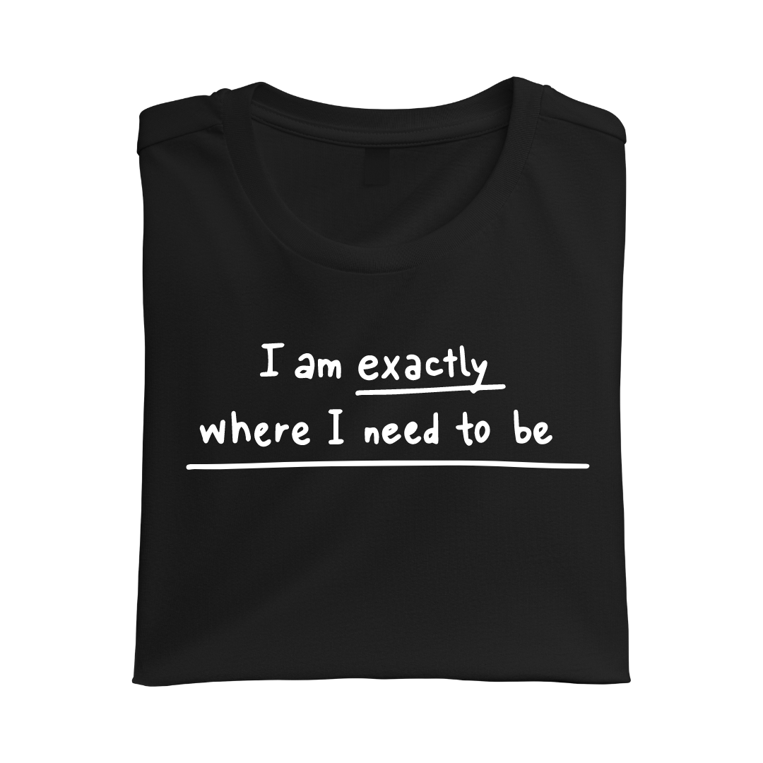 I Am Exactly Where I Need To Be Top